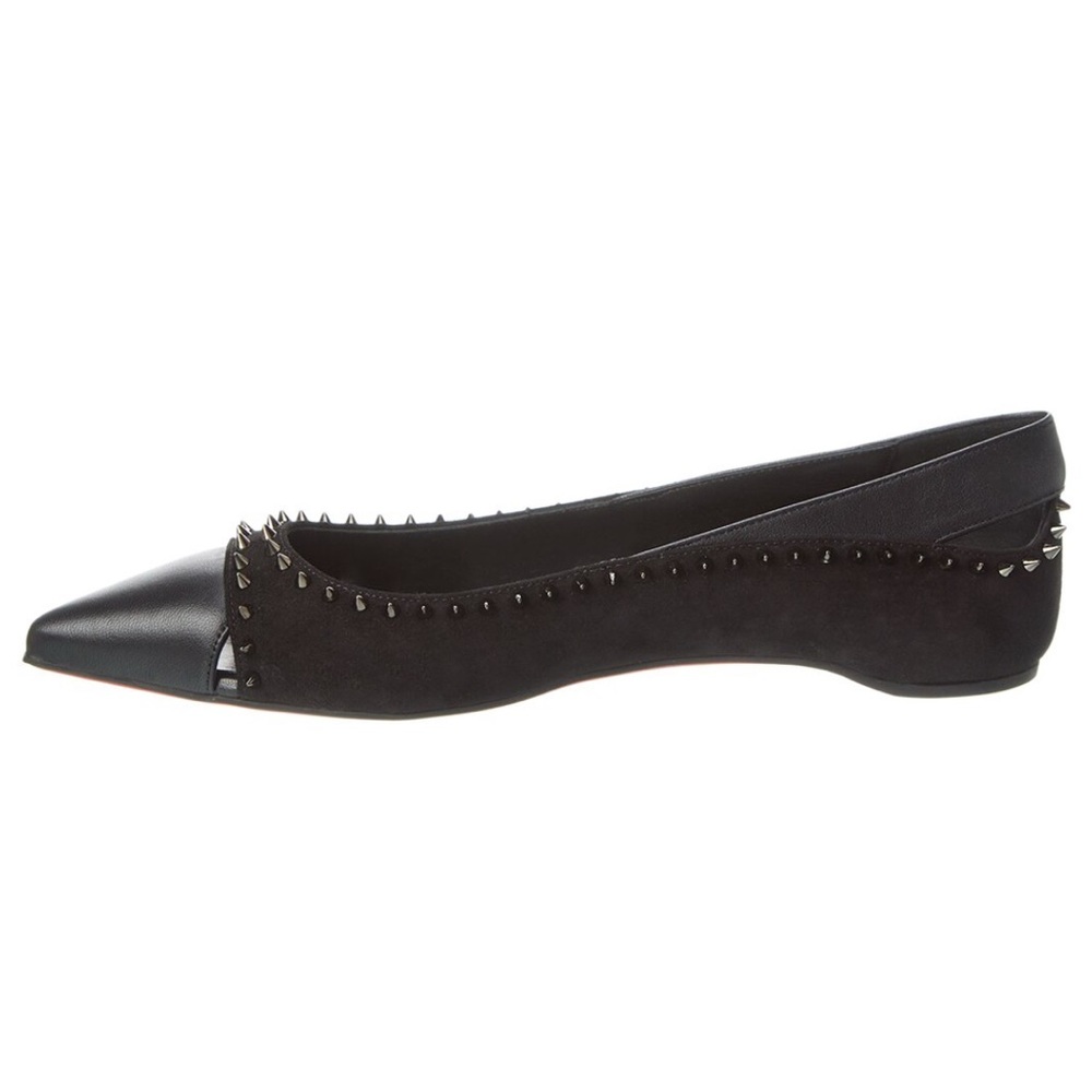 NEW - Christian Louboutin Black Studded Flats-
Includes box and dust bag